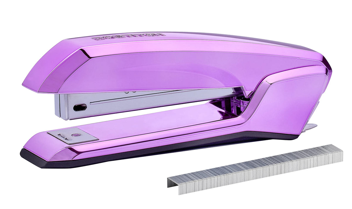 Bostitch Office Ascend 3 in 1 Stapler Integrated Remover & Staple Storage, 420 Staples Included, 20 Sheet Capacity, Lightweight, Pink