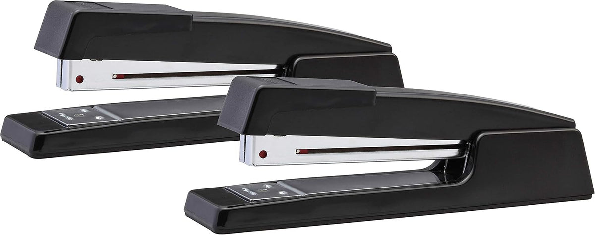Bostitch Executive Full Strip Stapler - 20-Sheet Capacity, All-Metal Construction, Dual Clinch, 2-Pack