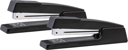 Bostitch Executive Full Strip Stapler - 20-Sheet Capacity, All-Metal Construction, Dual Clinch, 2-Pack