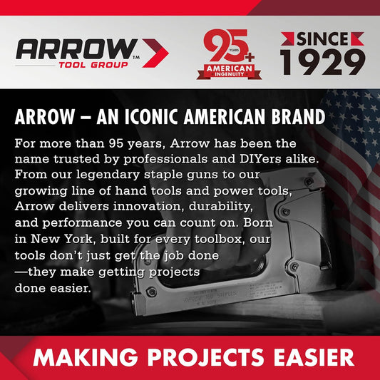 Arrow Plier Stapler Set, Metal Hand Stapler with 2520 Staples