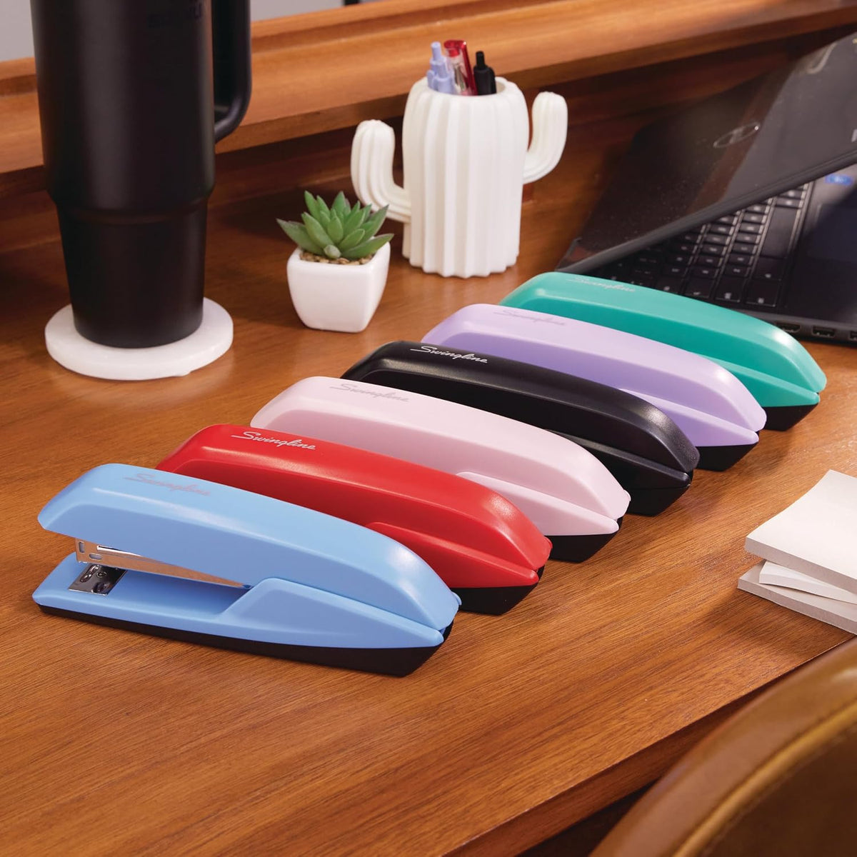 Swingline Stapler, 20 Sheet Capacity, 545 Desktop Stapler, Blush Pink (S7054513)