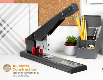 Bostitch Office Heavy Duty Stapler, 215 Sheet Capacity, Jam-Free, Easy Reload, Black (00540)