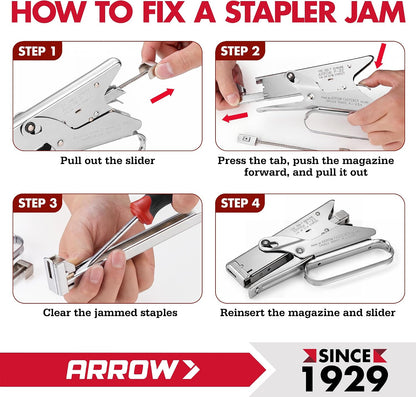 Arrow Fastener P22 Heavy Duty Handheld Plier Stapler for Crafts, Office, and Insulation, Uses 1/4-Inch and 5/16-Inch Staples